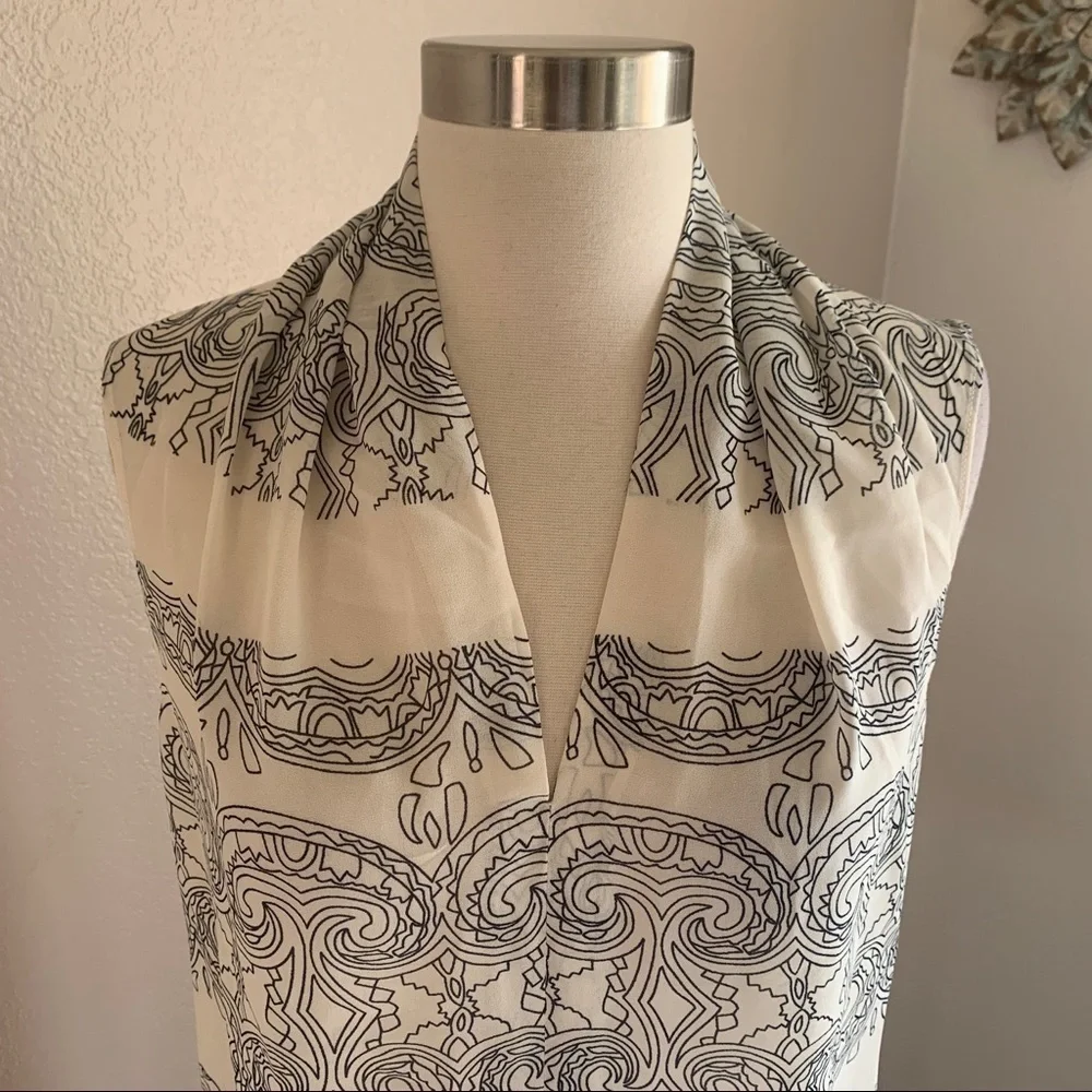 CAbi Sheer Short Sleeve Blouse Size XS